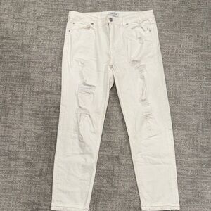 White Distressed Women’s Jeans